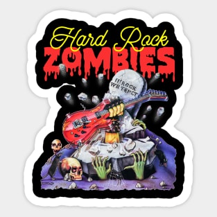 Hard Rock Zombies 80s Cult Classic Horror Fan Art Sticker